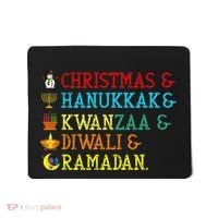 Christmas Hanukkah Kwanzaa Diwali Ramadan Mousepad thumb 0