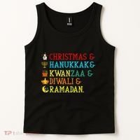 Christmas Hanukkah Kwanzaa Diwali Ramadan Tank Top thumb 2