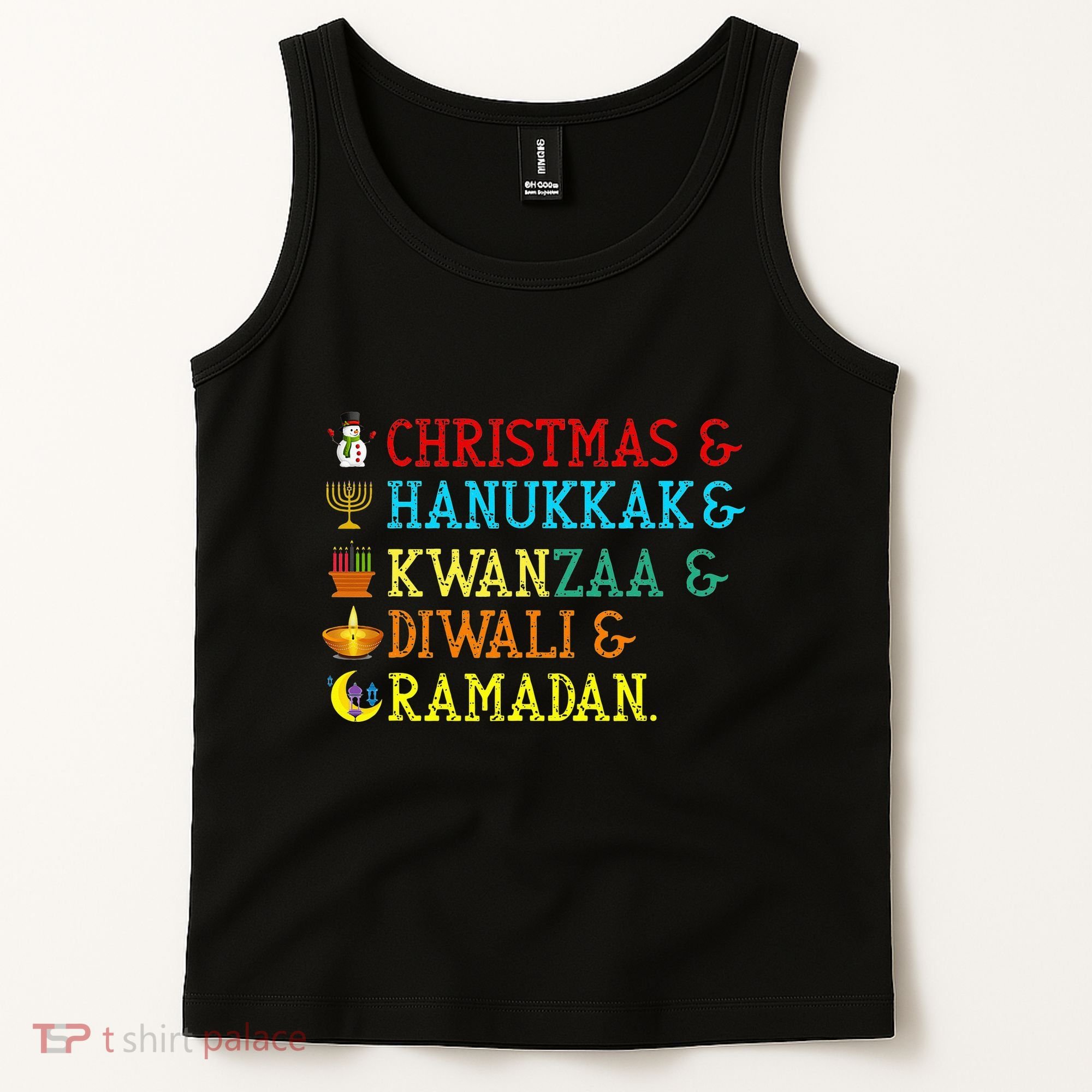 Christmas Hanukkah Kwanzaa Diwali Ramadan Tank Top