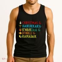 Christmas Hanukkah Kwanzaa Diwali Ramadan Tank Top thumb 3