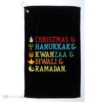 Christmas Hanukkah Kwanzaa Diwali Ramadan Golf Towel thumb 0