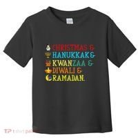 Christmas Hanukkah Kwanzaa Diwali Ramadan Toddler T-Shirt thumb 0