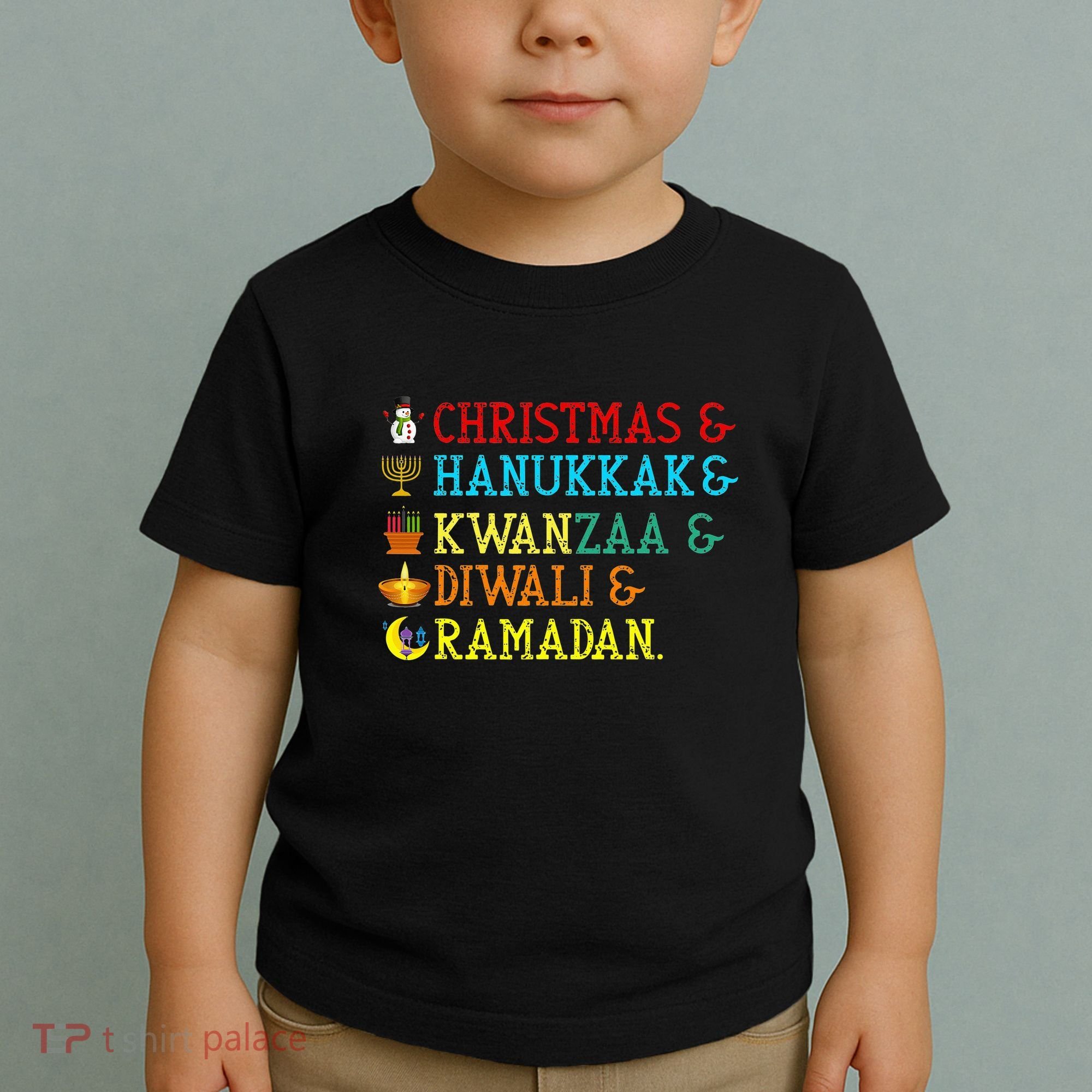 Christmas Hanukkah Kwanzaa Diwali Ramadan Toddler T-Shirt