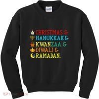 Christmas Hanukkah Kwanzaa Diwali Ramadan Kids Sweatshirt thumb 0