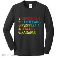 Christmas Hanukkah Kwanzaa Diwali Ramadan Kids Long Sleeve Shirt thumb 0