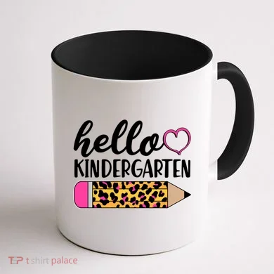 Cute Hello Kindergarten Coffee Mug back