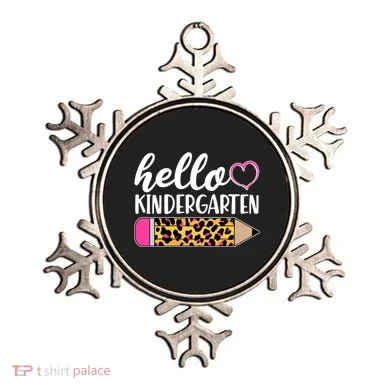 Cute Hello Kindergarten Ornament