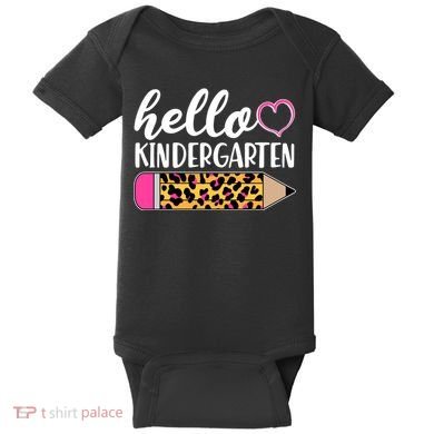 Cute Hello Kindergarten Baby Bodysuit
