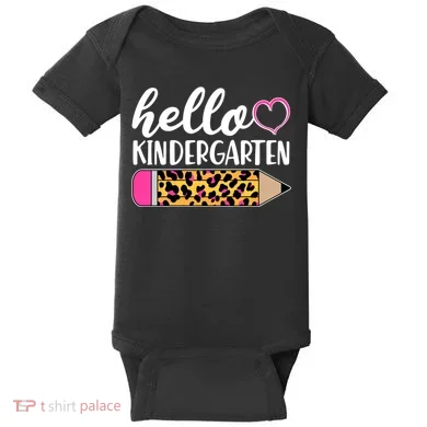 Cute Hello Kindergarten Baby Bodysuit
