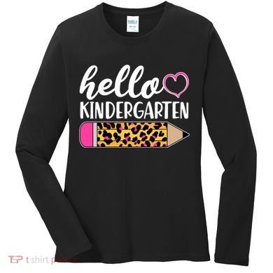 Cute Hello Kindergarten Women's Long Sleeve Shirt
