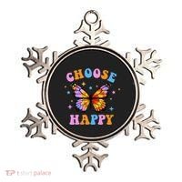 Choose Happy Letter Print Butterfly Women Inspirational Ornament thumb 0