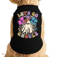 Cute Halloween Let's Go Ghouls Doggie Tank thumb 0
