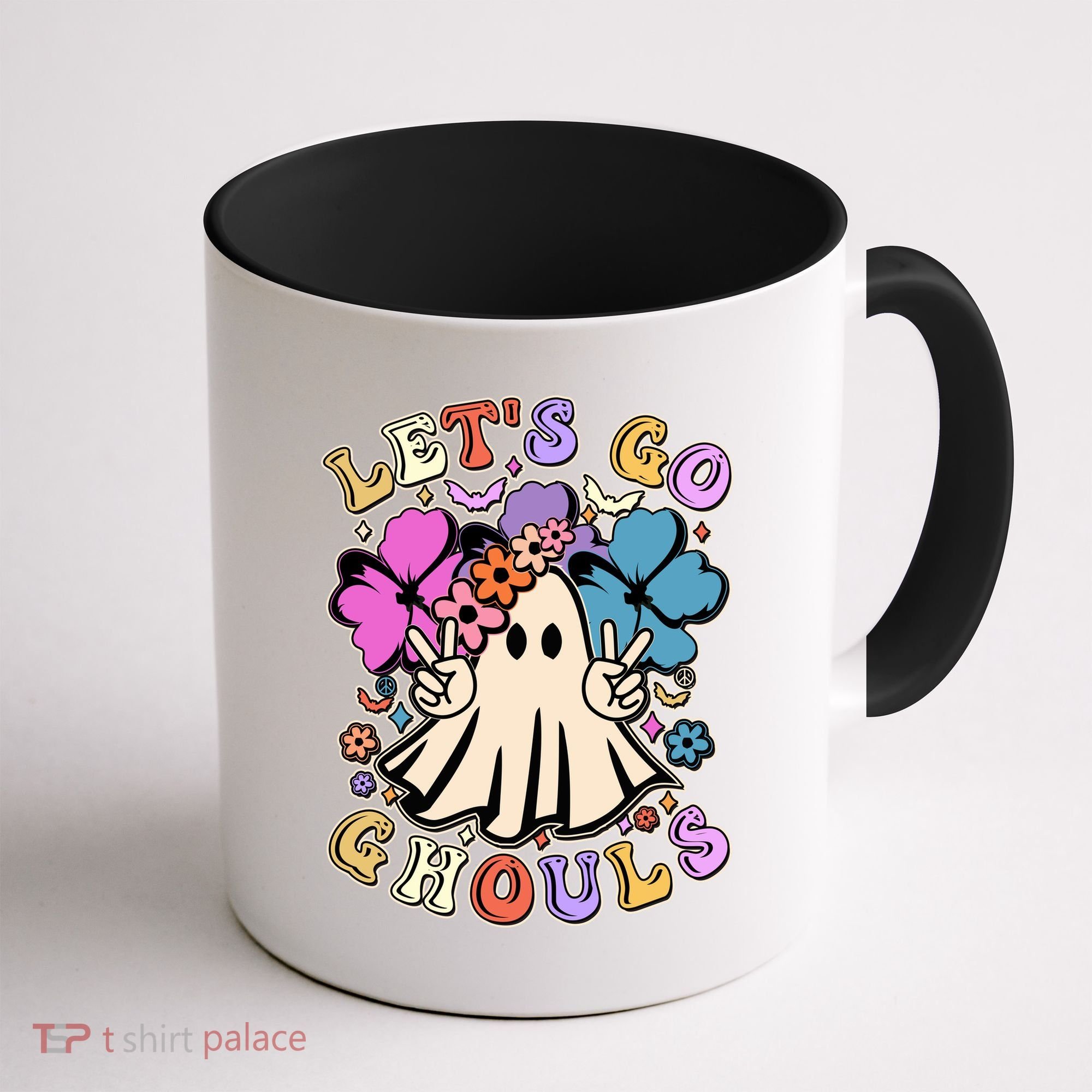 Cute Halloween Let's Go Ghouls Coffee Mug