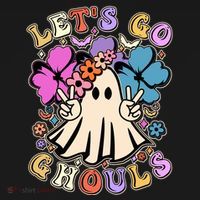 Cute Halloween Let's Go Ghouls Ornament thumb 1