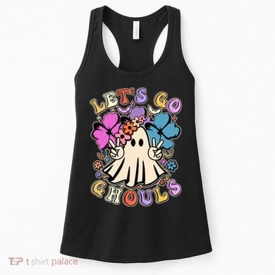 Cute Halloween Let's Go Ghouls Women's Tank Top