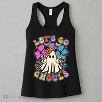 Cute Halloween Let's Go Ghouls Women's Tank Top thumb 3