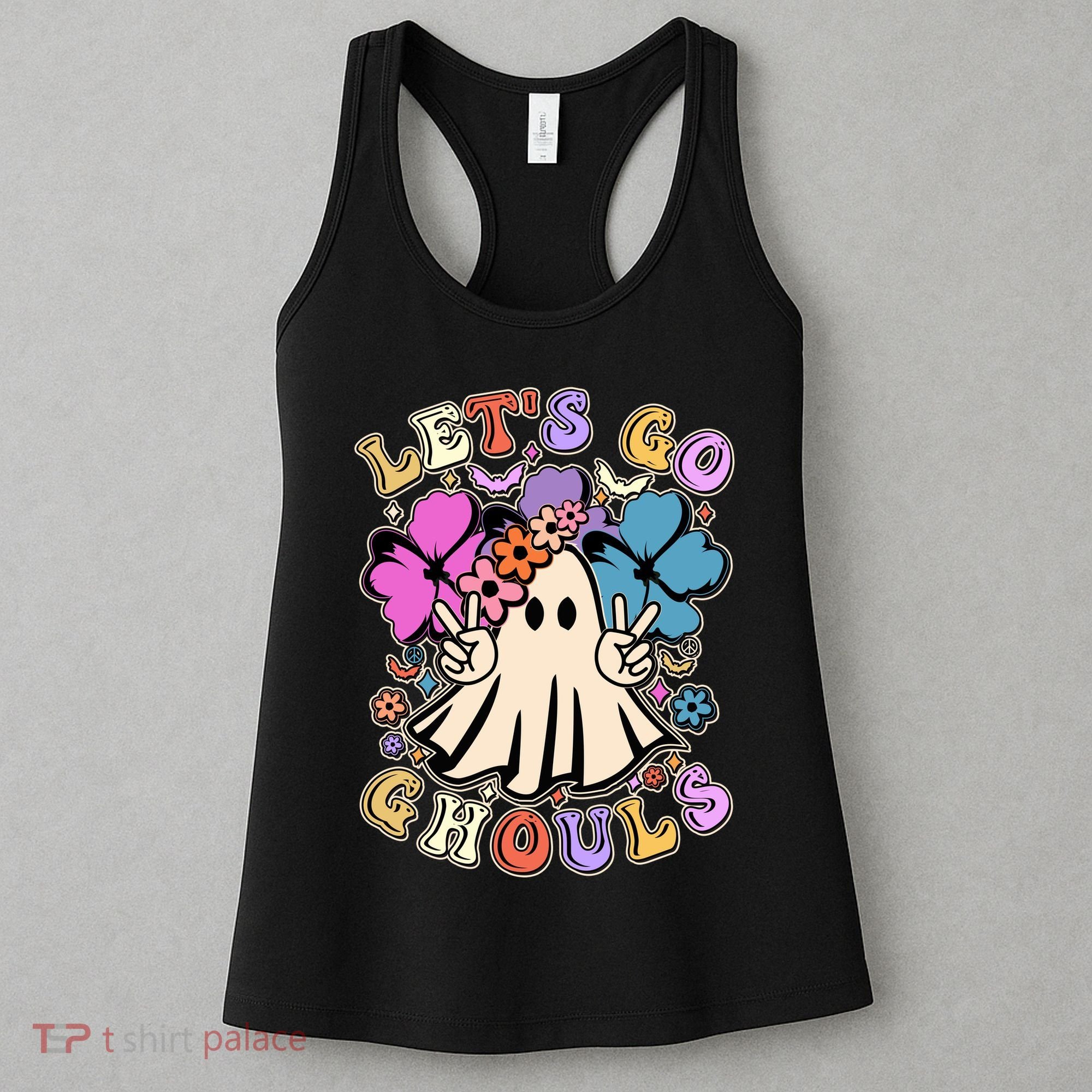 Cute Halloween Let's Go Ghouls Women's Tank Top