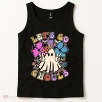 Cute Halloween Let's Go Ghouls Tank Top thumb 2