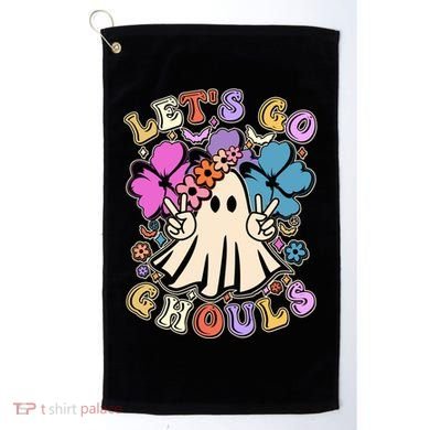 Cute Halloween Let's Go Ghouls Golf Towel