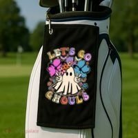 Cute Halloween Let's Go Ghouls Golf Towel thumb 2