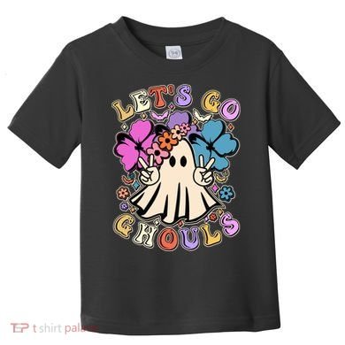 Cute Halloween Let's Go Ghouls Toddler T-Shirt
