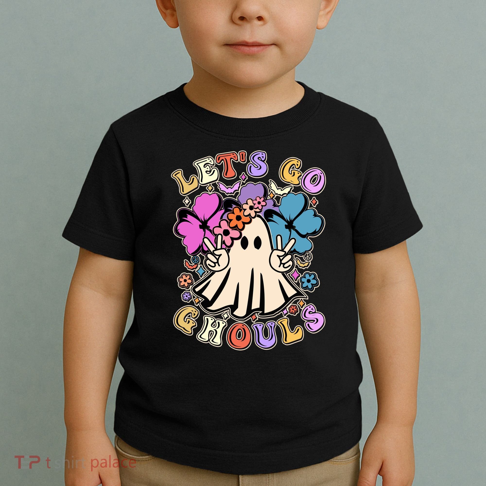 Cute Halloween Let's Go Ghouls Toddler T-Shirt