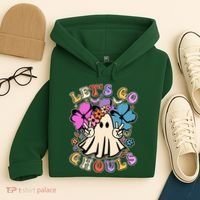 Cute Halloween Let's Go Ghouls Hoodie thumb 4
