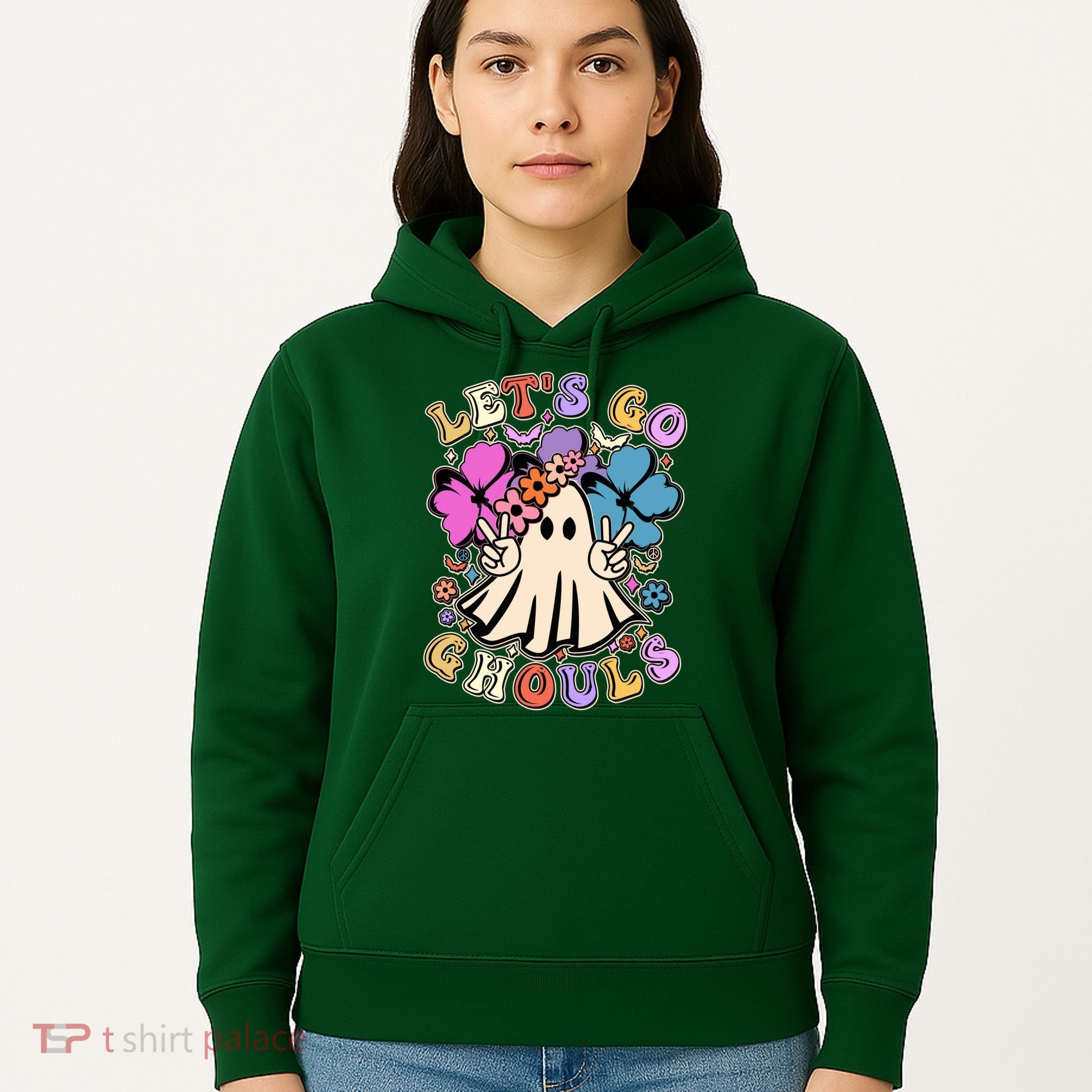 Cute Halloween Let's Go Ghouls Hoodie