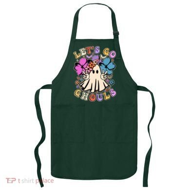 Cute Halloween Let's Go Ghouls Apron