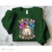 Cute Halloween Let's Go Ghouls Sweatshirt thumb 2