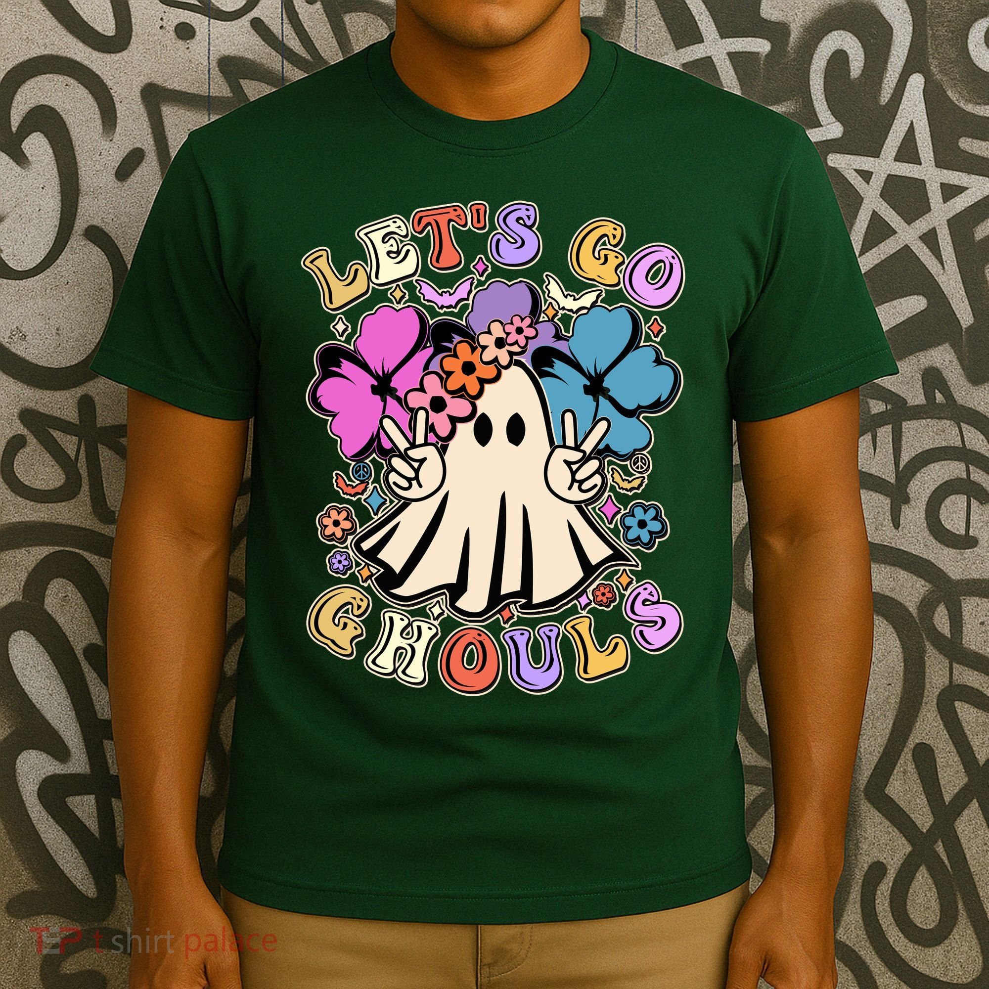 Cute Halloween Let's Go Ghouls T-Shirt