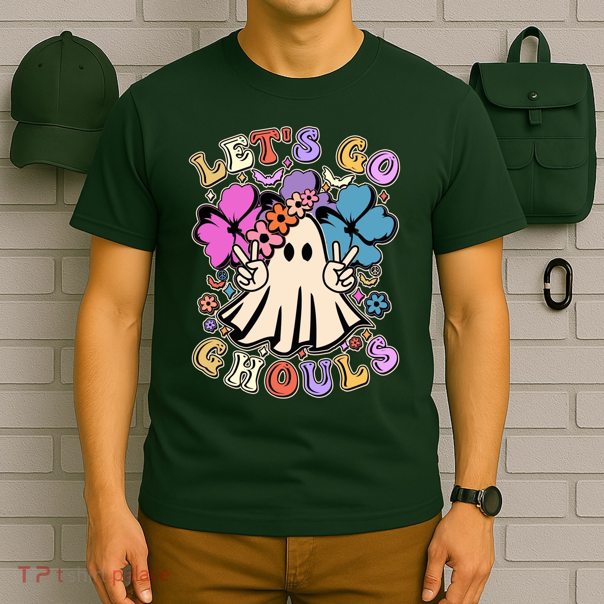 Cute Halloween Let's Go Ghouls T-Shirt
