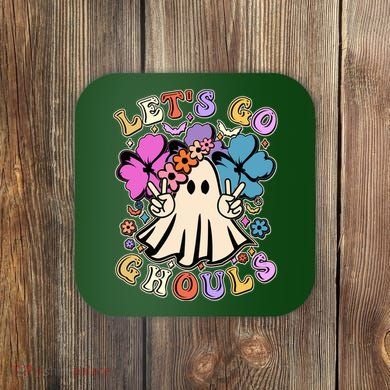 Cute Halloween Let's Go Ghouls Coaster