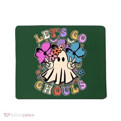 Cute Halloween Let's Go Ghouls Mousepad