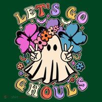 Cute Halloween Let's Go Ghouls Mousepad thumb 1