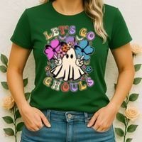 Cute Halloween Let's Go Ghouls Women's T-Shirt thumb 2