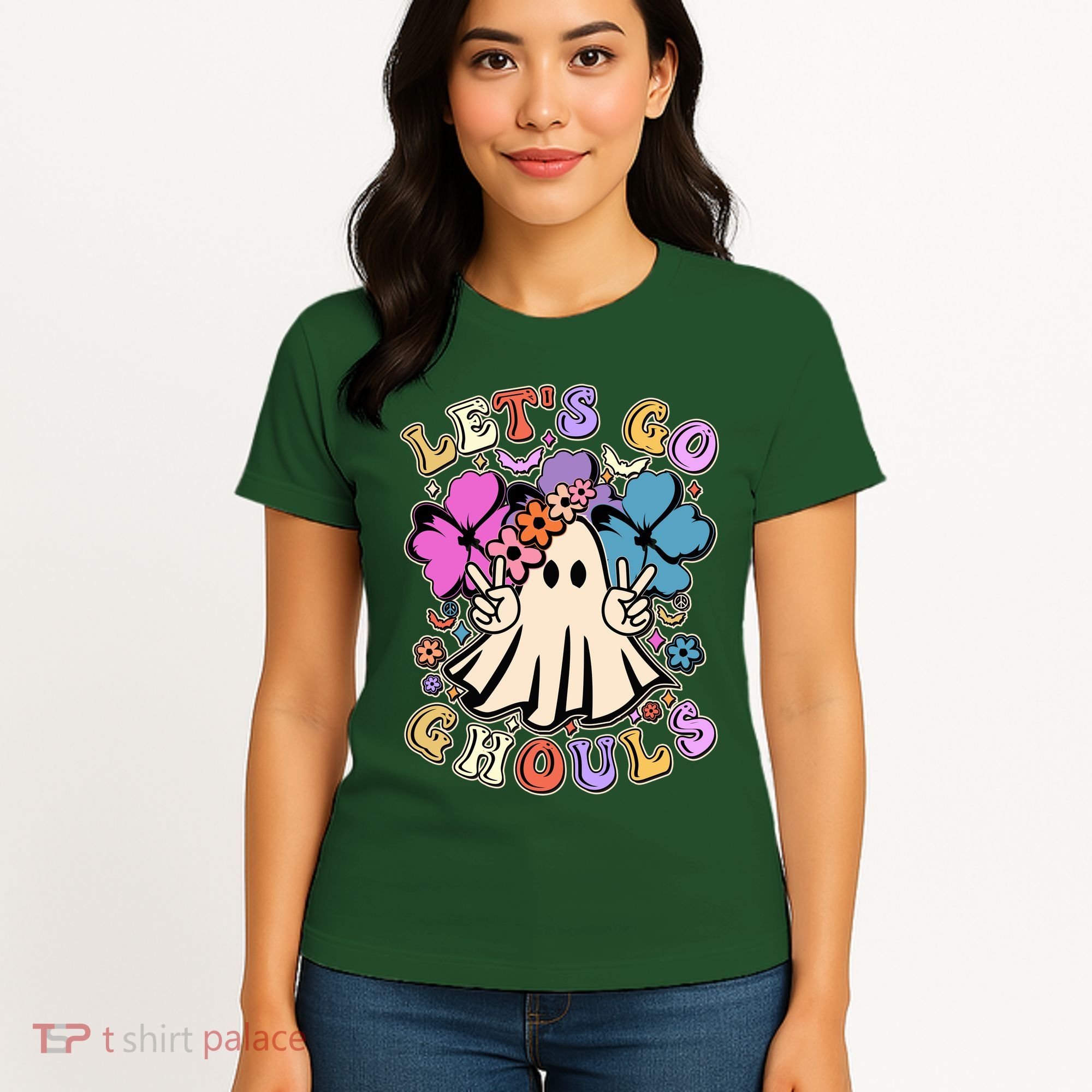 Cute Halloween Let's Go Ghouls Women's T-Shirt
