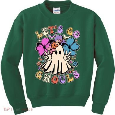 Cute Halloween Let's Go Ghouls Kids Sweatshirt