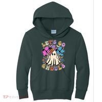 Cute Halloween Let's Go Ghouls Kids Hoodie thumb 0