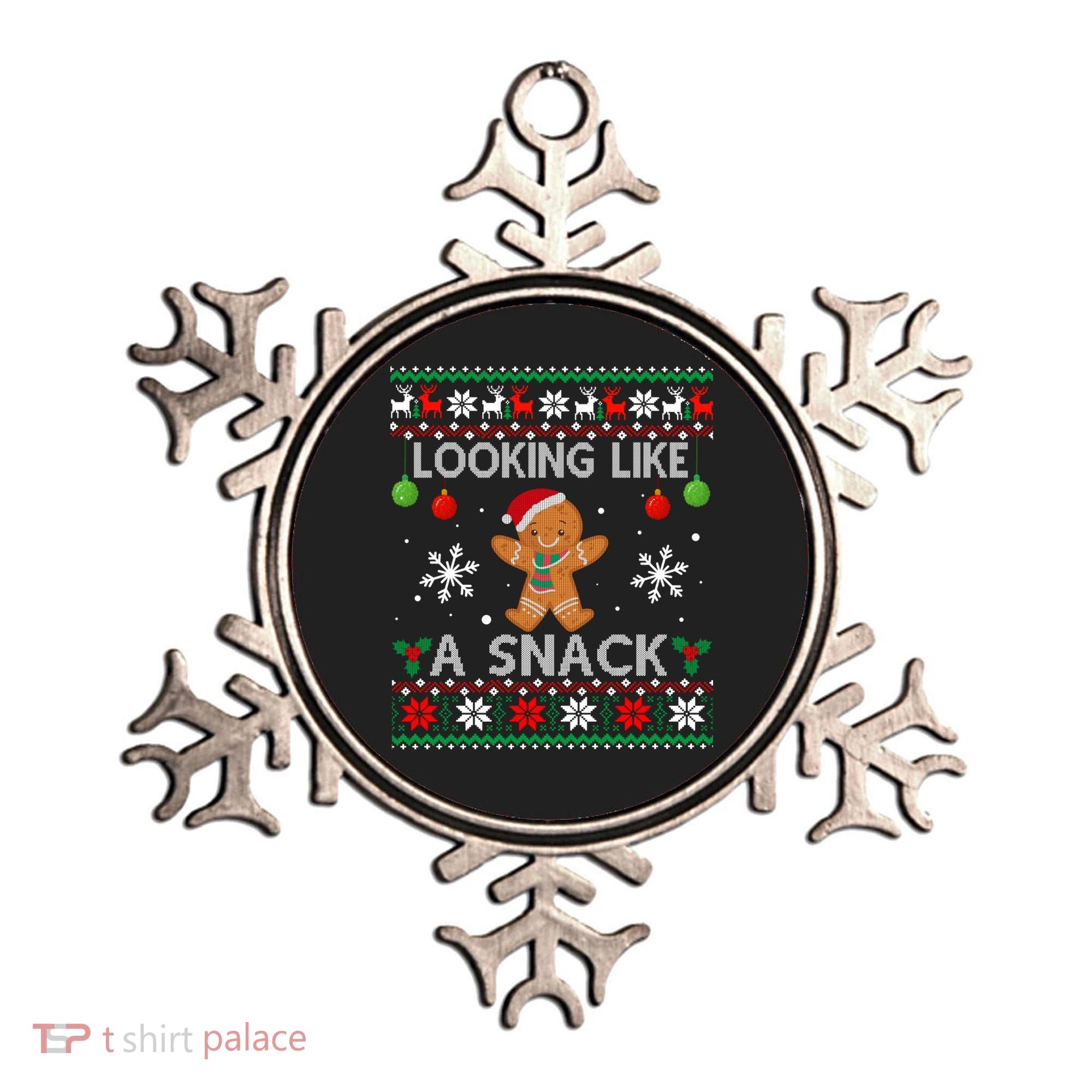 Chirstmas Holiday Looking Like A Snack Ugly Xmas Sweater Gift Ornament