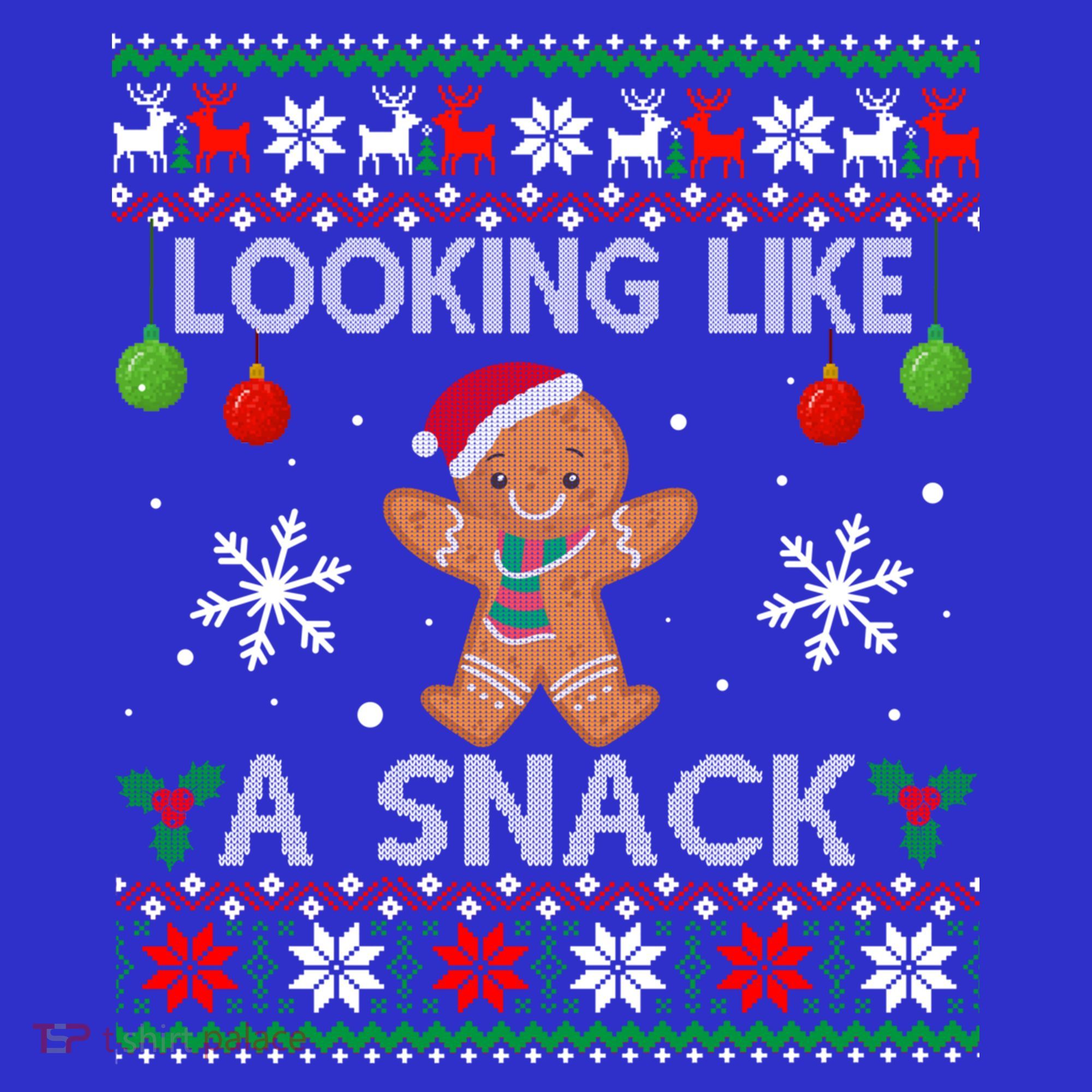 Chirstmas Holiday Looking Like A Snack Ugly Xmas Sweater Gift Coaster