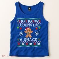 Chirstmas Holiday Looking Like A Snack Ugly Xmas Sweater Gift Tank Top thumb 2