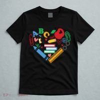 Cute Heart Love Back To School Supplies T-Shirt thumb 5