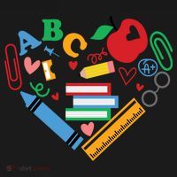 Cute Heart Love Back To School Supplies Backpack thumb 2