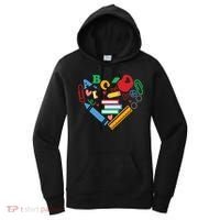 Cute Heart Love Back To School Supplies Women's Hoodie thumb 0