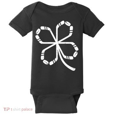 Clover Hockey Logo Baby Bodysuit