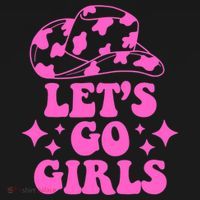 Cowboy Hat Let's Go Girls Western Cowgirls Women's Hoodie thumb 2
