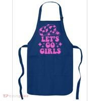 Cowboy Hat Let's Go Girls Western Cowgirls Apron thumb 0