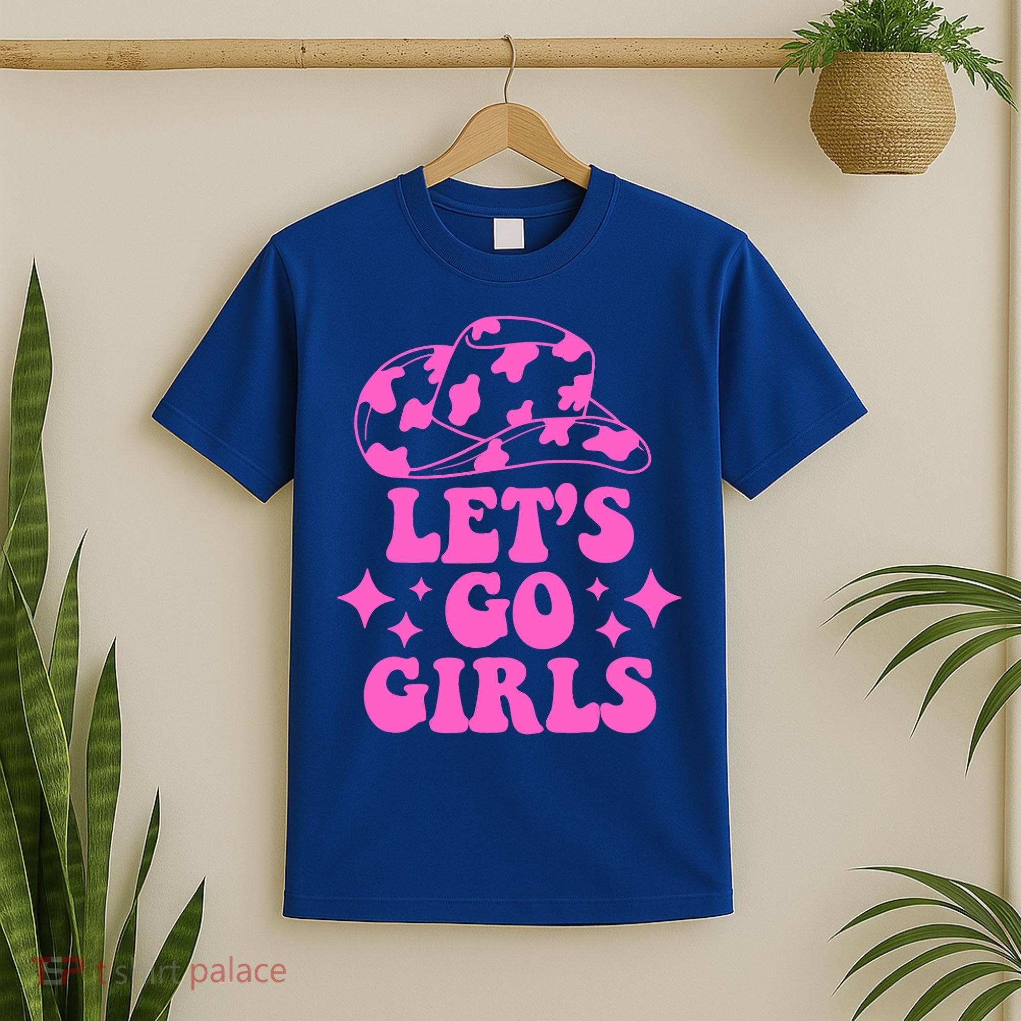 Cowboy Hat Let's Go Girls Western Cowgirls T-Shirt