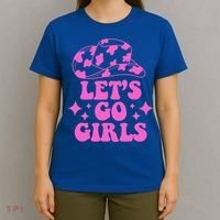Cowboy Hat Let's Go Girls Western Cowgirls T-Shirt thumb 4